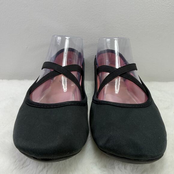 Wonder Nation Girls Black Criss-Cross Ballet Flats – Girls US Size 4 - Picture 3 of 10